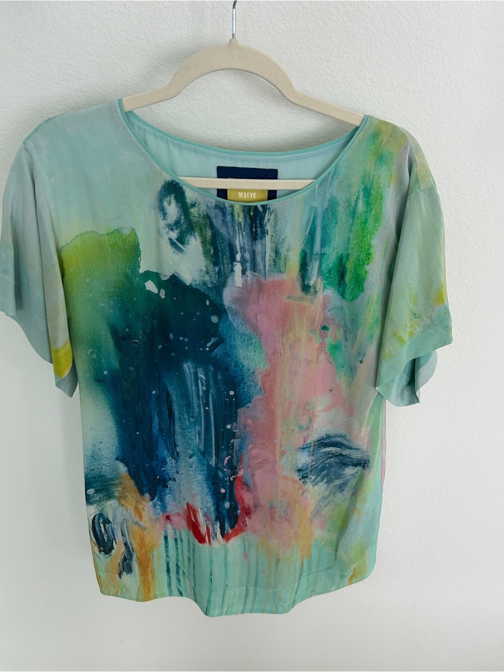 Maeve by Anthropologie Rare Handpainted Silk Dress size XSP